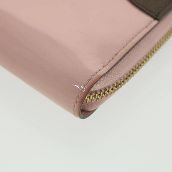 LOUIS VUITTON Monogram Vernis Zippy Venice Long Wallet Pink - Picture 7 of 15
